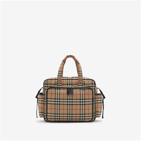 burberry check baby changing bag|burberry baby bag.